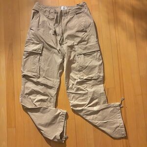 H&M Beige Chino Cargo Casual Pants